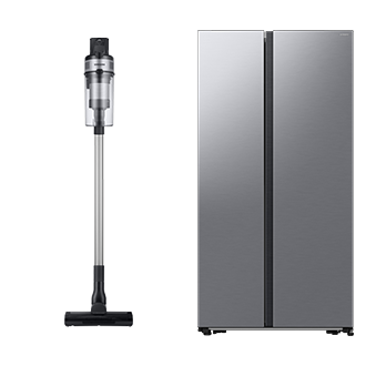 Pachet promoțional Aspirator vertical Jet 65 Turbo VS15A60AGR5 + Side By Side Wi-Fi RS57DG400EM9