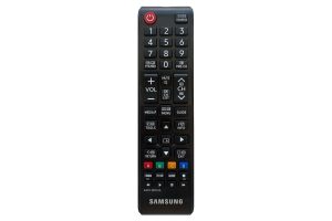 Telecomanda TV Samsung clasică, cu 44 de butoane, comunicare Infraroșu.
