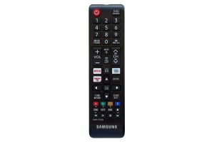 Telecomanda TV Samsung clasică, cu 44 de butoane, comunicare Infraroșu.